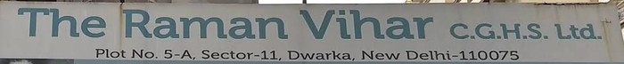 Raman Vihar Apartments signboard