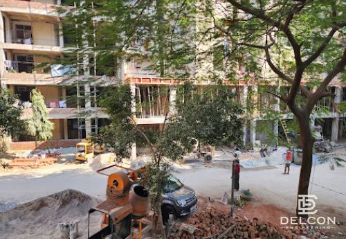 Multi-storey residential building under FAR extension construction